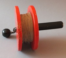 STEIFF SCHNURROLLE SCHNURSPULE 1950 - 1968 mit Schnur ROLOPLAN DRACHEN