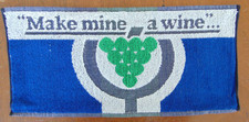 Vintage 1980er Jahre Tuch Bier Brauerei Bar Handtuch Läufer Machen Sie meine eine Wein Mann Höhle