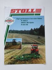 Stoll r1400s Drive 780 Hydro r655ds zwei Rotor Harke Verkaufsprospekte