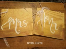 Mr. & Mrs. Stuhlschilder Holz Hochzeit Ehepaar