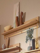 HOME AFFAIRE Wandboard echtes Massiv Holz sehr stabil unbehandelt und geölt 2x