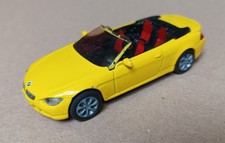 SIKU Model #1007 BMW 645i Cabrio Gelb/Schwarzes Verdeck 1:55 Bespielt