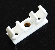 1x  Ulith Doppel-Rohrclip 12 - 12 mm Gewindehülse Messing M6 Neu