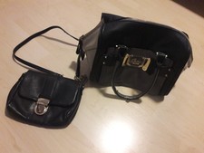 Original GUESS Handtasche und Esprit Umhängetasche schwarz 