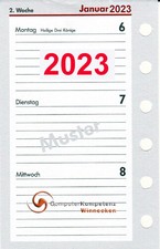bsb Timeplaner Kalendarium 2023 1Woche=2Seiten A7 Pocket 7,8x12,8cm Multilochung