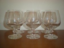 6x Cognac Schwenker Kristallglas schwer vermutl. Peill u. Putzler  70 Jahren
