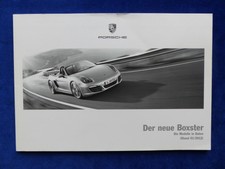 Porsche Boxster S Typ 981 - Preisliste - Prospekt Brochure 01.2012