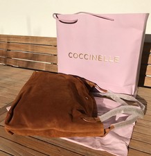 Coccinelle Damen Handtasche Leder Wildleder Schultertasche