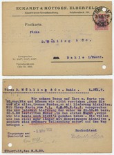 42389 - Postkarte - Eckardt & Köttgen Eisenwaren - Elberfeld 8.3.1922