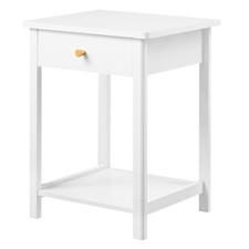 Nachtschrank Nachttisch Weiß Nachtkommode Betttisch Couchtisch Beistelltisch