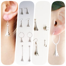 Ohrringe Silber Anhänger Weihnachtsfeier Baby stilvolle Schleife Ohr Nieten Geschenk UK x