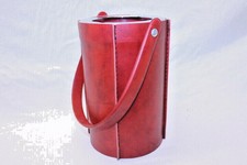Omas alter Sektkühler Flaschenkühler Vintage rot  Sekt Wein 