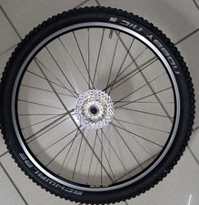 26“ MTB Hinterrad mit SHIMANO DEORE XT Nabe 9fach Zahnkranz + Reifen...komplett