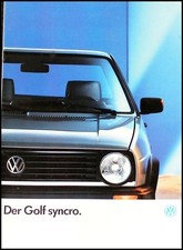 VW Golf 2 Prospekt, 8.1987  ......Golf Syncro CL und Syncro GT