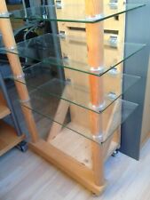 Hifi Designer Phonowagen / Eigenbau / Kiefer-Glas / um 2000 /auf Rollen