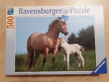 Puzzle 500 Teile Pferd Stute Fohlen Ravensburger Norweger Kinder Natur