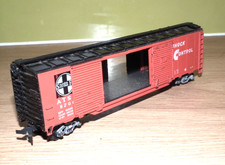 SANTA FE STOSSSTEUERWAGEN ATSF 8700 WAGEN DOPPELSCHIEBETÜREN H0 STÄRKE SEHR GUTER ZUSTAND