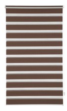 Klemmfix Rollo Doppelrollo Duo Rollo schoko braun My Home Marano 40-120 cm breit