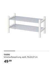 Schuhablage Tjusig weiß - NEU