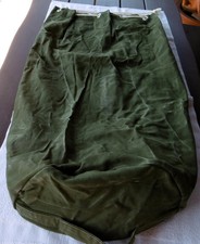 DDR großer ca. 40 Jahre alter Leinen Volksmarine Seesack / Transportsack Grün