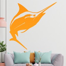 KIWISTAR Schwertfisch - Spitz Schwert Meer Wandtattoo Wandsticker Wandaufkleber 
