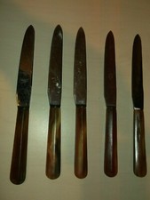 5 Stück sehr alte WÜSTHOF Dreizack Messer Obstmesser Einzelstücke