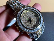 Iced out Armbanduhr von 6ICE. / Gold und Silber / Ungebraucht