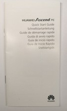 Huawei Ascend P6 Quick Start Guide/Schnellstartanleitung