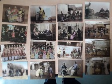 24 historische Postkarten China koloriert, Format 10 x 15, unbeschrieben 
