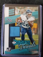 Tennessee Titans Derrick Henry -! Patch Player Worn !- Panini Donruss 2019 NFL
