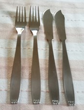 4 Ranella Fisch Messer & Gabeln Retro Sehr guter Zustand