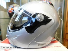 Caberg Rhyno Mini Silber Helm XXS Größe Kinder Motobiker Deckel v. guter Zustand