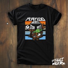 MANDO & BABY STAR YODA WARS CHILD DARTH GESCHENK VADER FUN SHIRT S-5XL