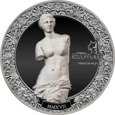 Venus de Milo "ewige Skulpturen" 2oz Silber Münze Palau 2017 nur 999pcs geprägt