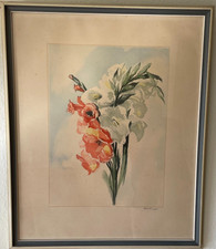 Original Aquarell Blumenstrauß Blumenmotiv von Klinge