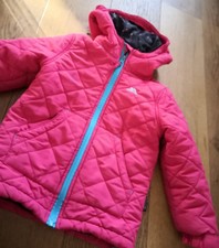 TREPASS Mädchen Jacke Gr. 104 110 Anorak Steppjacke pink schwarz Kapuze 