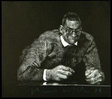 Selbstportrait 1970 Multiple /Offset Johannes GRÜTZKE (1937-2017 D) handsigniert