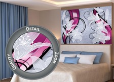 Poster weiße Lilien Fotoposter Wanddekoration Wandbild Blume Kunst 140x100 cm