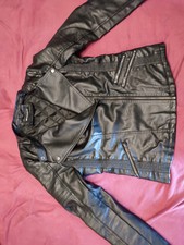 Jacke Damen Kunstleder mit Mesheinsätzen Größe 40/42 