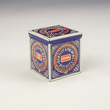 Vintage Huntley & Palmers - Miniaturwürfel geformte Keksdose