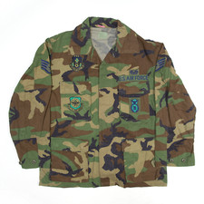 Gibralter Industries US Air Force Woodland Militärjacke grün tarnfarben Herren L
