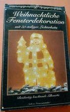 Beleuchtete Fenster Silhouette  Fensterdeko Deko Fensterbild