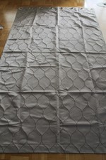 1 St. Dekoschal Vorhang Gardine Ösen Rauten 125x225 taupe lila