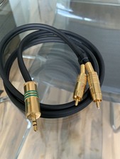 1 m Oehlbach NF1 YSC Kabel Schwarz Stereo Chinch Audiokabel 3,5 Klinke Geschirmt