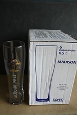 6 Benediktiner-Alkoholfrei Weißbiergläser Weizengläser 0,5 Liter