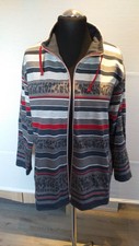 Sweatshirtjacke, Damen, Gr.44/46, bunt gestreift, von hajo
