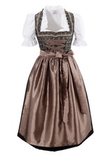 75401009/K31 Naber Collection Dirndl (3-tlg., mit Dirndlbluse) Gr.38 taupe NEU