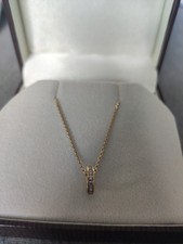 Gold Kette 585 Gelbgold 16 Zirkonia weiß Zopfkette 42cm Echtschmuck