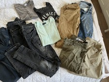 Kleiderpaket Herren Hollister Zara Jack & Jones Jeans T-Shirts Schuhe Gr. 32 33
