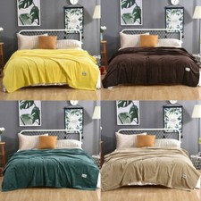 Warme Sofadecke Flanelldecke Klimaanlage Decke Bettwäsche Stuhlbezug Decke DE P1